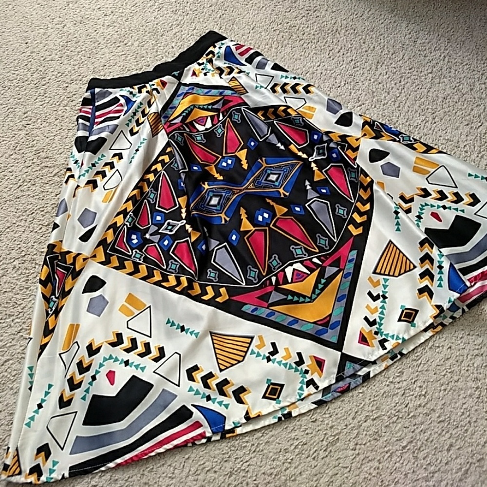 Project Runway Designer Silky midi skirt